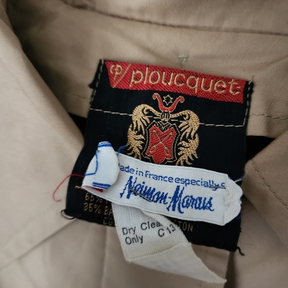 PLOUCQUET DIOLEN x NEIMAN MARCUS Quiet Luxury travel trench cape light weight - Picture 7 of 13